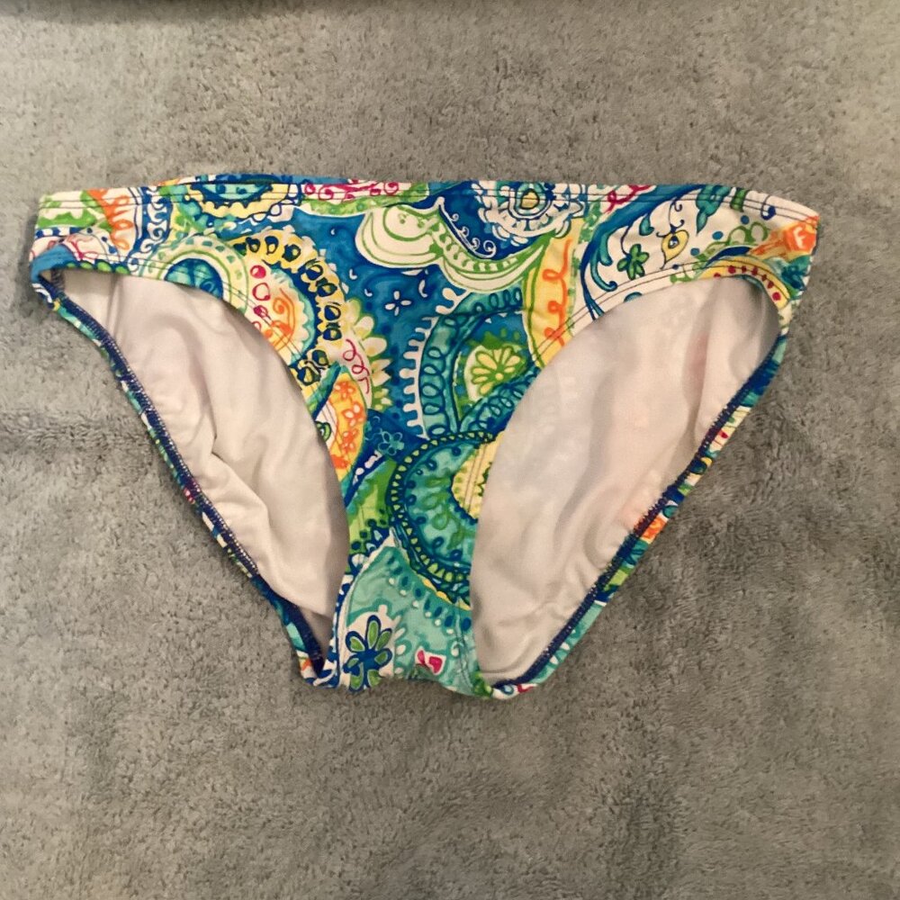 LAUREN Ralph Lauren Ladies Hipster Bikini Bottom Size 10 Paisley Floral Swinsuit